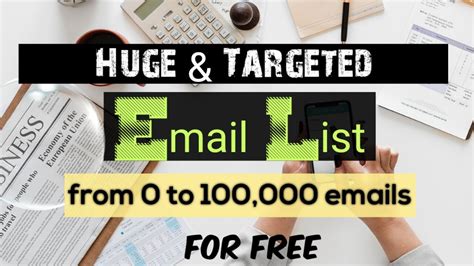 how to get free email lists for marketing
